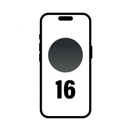 Smartphone apple iphone 16 128gb/ 6.1"/ 5g/ negro