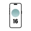 Smartphone apple iphone 16 256gb/ 6.1"/ 5g/ verde azulado