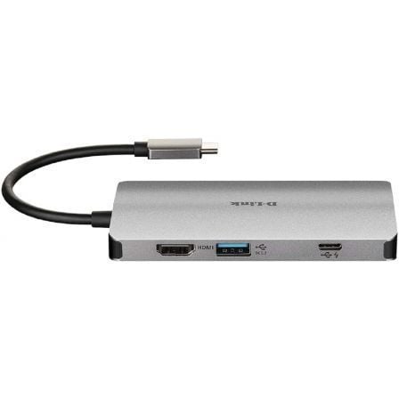 Docking usb tipo-c d-link dub-m810/ 3xusb/ 1xusb tipo-c/ 1xthunderbolt/ 1xhdmi 4k/ 1xrj45/ 1xlector tarjetas/ gris - Imagen 3