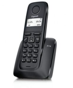 Teléfono inalámbrico gigaset a116/ negro
