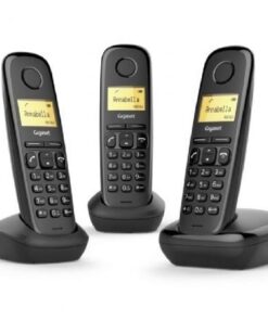 Teléfono inalámbrico gigaset a170 pack trio/ negro