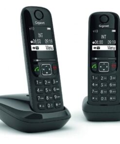 Teléfono inalámbrico gigaset as690/ pack duo/ negro