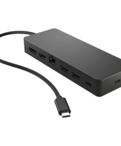 Docking usb tipo-c hp 50h55ut/ 1xusb tipo-c/ 2xusb/ 1xhdmi 4k/ 1xdisplayport/ 1xrj45/ 1xusb tipo-c pd/ negro y azul