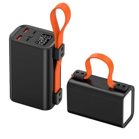Batería externa/powerbank leotec powerbank 30000mah pd/ 100w/ compatible con portátiles - Imagen 3