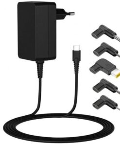 Cargador de portátil universal leotec notebook 45w type-c/ 1x usb tipo-c/ 2.25a