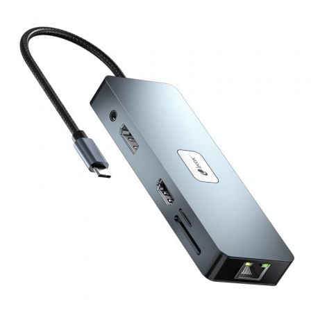 Docking usb tipo-c leotec leds03/ 3xusb/ 1xusb tipo-c pd/ 1xhdmi 4k/ 1xdisplayport/ 1xvga/ 1xaudio/ 1xrj45/ 1xlector tarjetas - Imagen 3