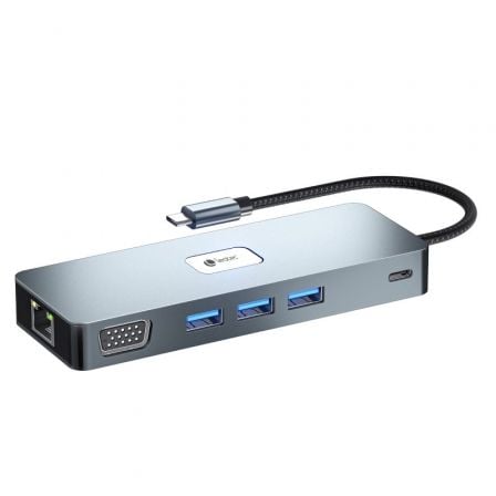 Docking usb tipo-c leotec leds03/ 3xusb/ 1xusb tipo-c pd/ 1xhdmi 4k/ 1xdisplayport/ 1xvga/ 1xaudio/ 1xrj45/ 1xlector tarjetas - Imagen 5