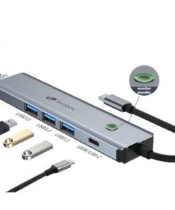 Alternative view of Docking usb tipo-c leotec leds05/ 3xusb/ 1xusb tipo-c pd/ 1xhdmi 4k/ gris