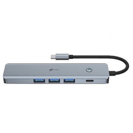 Docking usb tipo-c leotec leds05/ 3xusb/ 1xusb tipo-c pd/ 1xhdmi 4k/ gris - Imagen 3