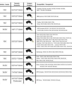 Alternative view of Cargador de portátil leotec notebook/ 120w/ automático/ 10 conectores/ voltaje 12-20v