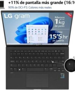 Alternative view of Portátil lg gram 14z90s-g.ad78b intel core ultra 7-155h/ 32gb/ 1tb ssd/ 14"/ win11