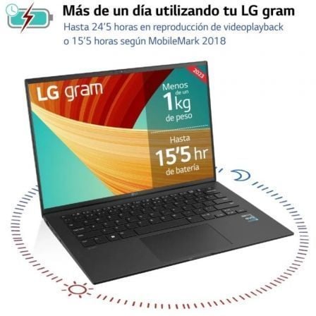 Portátil lg gram 14z90s-g.ad78b intel core ultra 7-155h/ 32gb/ 1tb ssd/ 14"/ win11 - Imagen 3