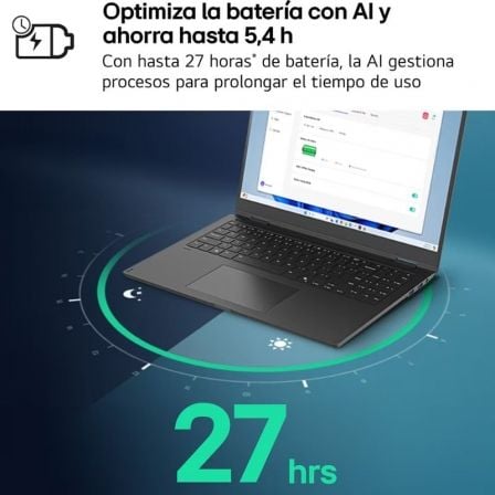 Portátil lg gram 15zd80t-g.ax55b ryzen ai 5-340/ 16gb/ 512gb ssd/ 15.6"/ sin sistema operativo - Imagen 2