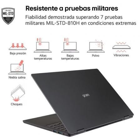 Portátil lg gram 15zd80t-g.ax55b ryzen ai 5-340/ 16gb/ 512gb ssd/ 15.6"/ sin sistema operativo - Imagen 4