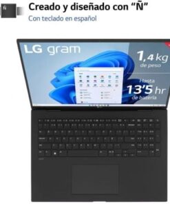 Alternative view of Portátil lg gram 17z90r-e.ad78b intel core i7-1360p/ 32gb/ 1tb ssd/ geforce rtx 3050/ 17"/ win11