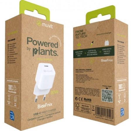 Cargador de pared muvit for change mcacc0047/ 1xusb tipo-c/ 30w - Imagen 3