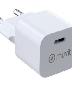 Cargador de pared muvit for change mcacc0048/ 1xusb tipo-c/ 20w