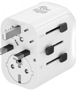 Cargador de pared universal muvit for change mcadp0006/ toma de corriente universal/ 1xusb tipo-c/ 2xusb/ 15w