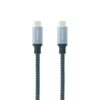 Cable usb 3.1 tipo-c nanocable 10.01.4101-l150-comb/ usb tipo-c macho - usb tipo-c macho/ hasta 100w/ 10gbps/ 1.5m/ gris y negro