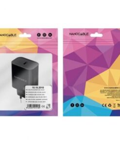 Alternative view of Cargador de pared nanocable 10.10.2010/ 1xusb tipo-c/ 30w/ negro