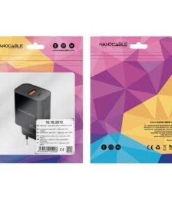 Alternative view of Cargador de pared nanocable 10.10.2012/ 1xusb/ 1xusb tipo-c/ 30w/ negro