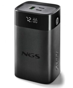 Powerbank 20000mah ngs twix20/ 65w/ compatible con portátiles/ negra