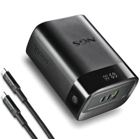 Powerbank 30000mah ngs twix30/ 140w/ compatible con portátiles/ negra - Imagen 3