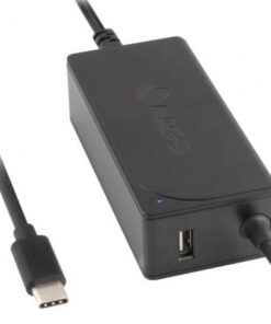 Cargador de portátil ngs w-65w type c/ 65w/ automático/ voltaje 12-20v/ 1 usb