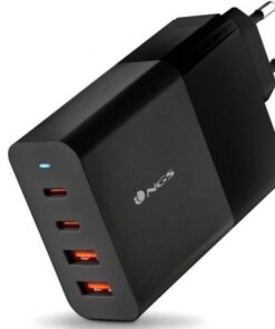 Cargador de pared gan ngs bud 100w/ 2xusb tipo-c/ 2xusb/ 100w
