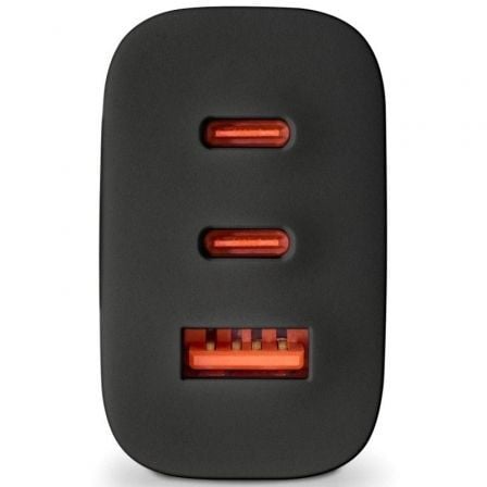 Cargador de pared gan ngs bud 65w/ 2xusb tipo-c/ 1xusb/ 65w - Imagen 3