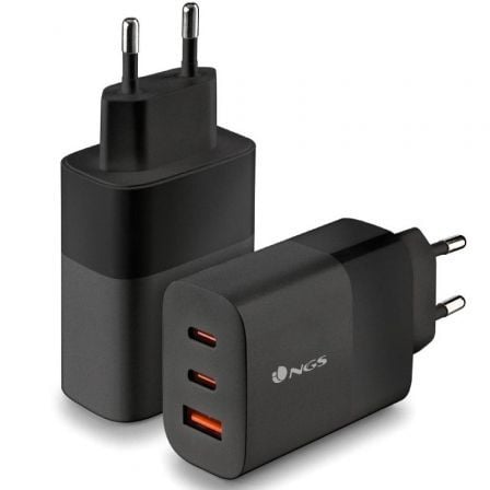 Cargador de pared gan ngs bud 65w/ 2xusb tipo-c/ 1xusb/ 65w - Imagen 4