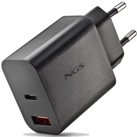 Cargador de pared gan ngs era 30w/ 1xusb tipo-c/ 1xusb/ 30w