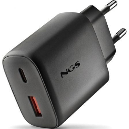 Cargador de pared gan ngs era 45w/ 1xusb tipo-c/ 1xusb/ 45w