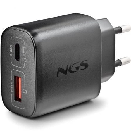 Cargador de pared gan ngs era 45w/ 1xusb tipo-c/ 1xusb/ 45w - Imagen 2