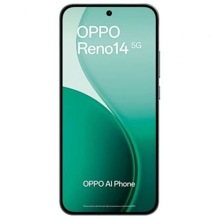 Smartphone oppo reno 14 12gb/ 512gb/ 6.59"/ 5g/ verde - Imagen 2