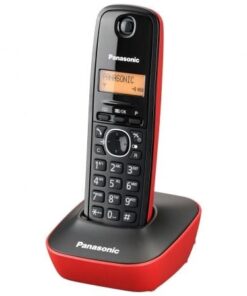 Teléfono inalámbrico panasonic kx-tg1611/ negro y rojo