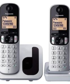 Teléfono inalámbrico panasonic kx-tgc212pl/ pack duo/ plata