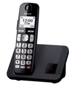Teléfono inalámbrico panasonic kx-tge250spb/ negro
