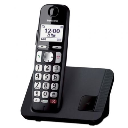 Teléfono inalámbrico panasonic kx-tge250spb/ negro