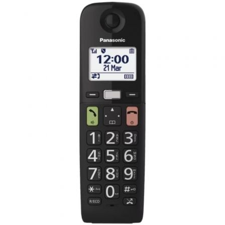 Teléfono inalámbrico panasonic kx-tgu112exb/ pack duo/ negro - Imagen 3
