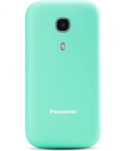 Teléfono móvil panasonic kx-tu400exc para personas mayores/ turquesa
