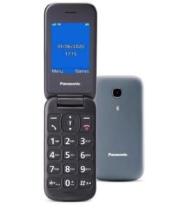 Teléfono móvil panasonic kx-tu400exg para personas mayores/ gris