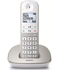 Teléfono inalámbrico philips xl4901s/23/ plata y blanco