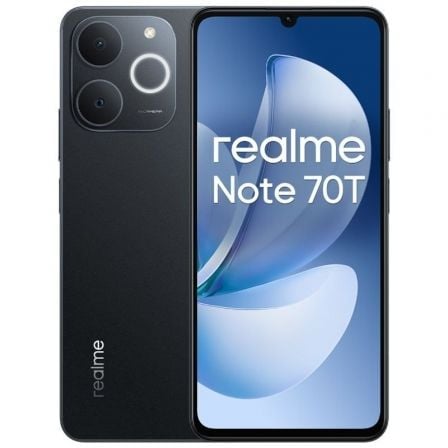 Smartphone realme note 70t 4gb/ 256gb/ 6.74"/ negro obsidiana