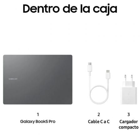 Portátil samsung galaxy book5 pro intel core ultra 7-256v/ 16gb/ 512gb ssd/ 14" tactil/ win11 pro - Imagen 5