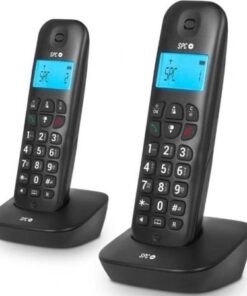 Teléfono inalámbrico spc air pro duo 7302n/ pack duo/ negro