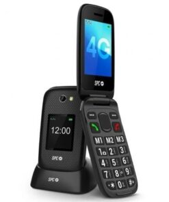 Teléfono móvil spc harmony 2 4g para personas mayores/ negro