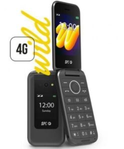 Teléfono móvil spc wild para personas mayores/ 4g/ negro