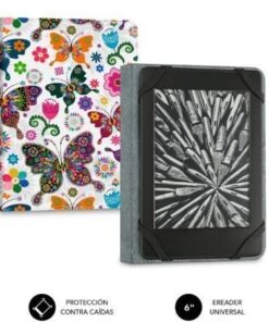 Funda para libro electrónico subblim 1ec010 clever ebook case 6" mariposas