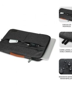 Alternative view of Funda subblim air padding 360 sleeve para portátiles hasta 14"/ gris oscuro